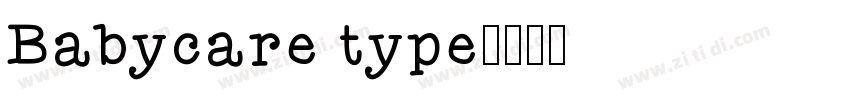 Babycare type字体转换